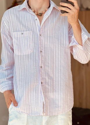 Gossip Pink & White Striped Long-Sleeve Shirt – Standard Size, marke: Gossip, zustand: Neu, größe: L / 40 / 12, 11,00 €, 11,75 € inklusive Vinted-Käuferschutz