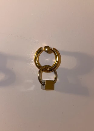 Boucle d’oreille anneaux doré & argenté en acier inoxydable – fait main, style rock chic, brand: Fait Main, condition: New with tags, €7.50, €8.58 includes Buyer Protection