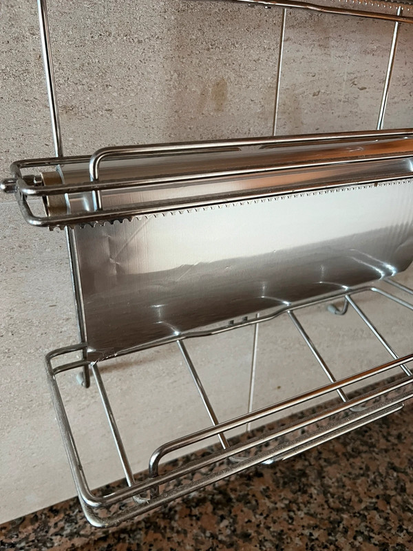 Suporte para rolos de cozinha inox 2