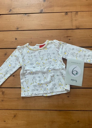 T-shirt , merk: Tissaia, staat: Heel goed, maat: 3-6 maanden / 62 cm, € 1,00, € 1,75 inclusief Kopersbescherming