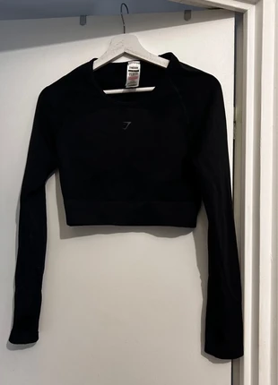 crop top gymshark noir, brand: Gymshark, condition: Very good, size: L / 40 / 12, €9.00, €10.15 includes Buyer Protection