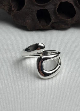 Bague liquid chic en argent 925 massif, ajustable ring et élégante, bague argenté, marque: Argent, état: Très bon état, taille: Ajustable, 10,00 €, 11,20 € Protection acheteurs incluse