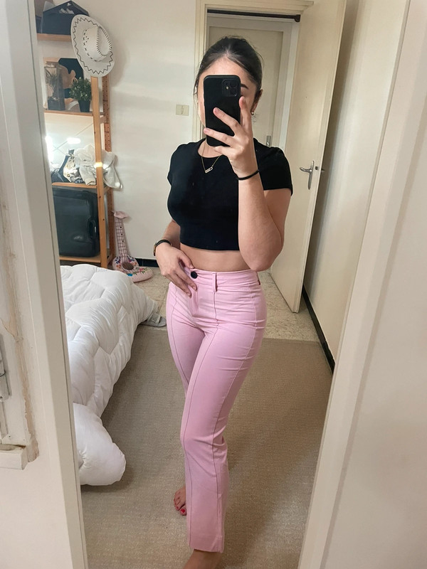 Pantalons rose Bershka 4