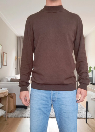 Chocoladebruine mock neck trui – Daily Aesthetikz, maat M, marca: Daily Aesthetikz, estado: Muito bom, tamanho: M, €7.50, €8.58 inclui Proteção do Comprador