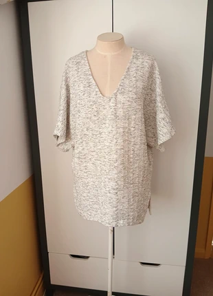 Zara oversized top grey Medium-Large (UK 14), brand: Zara, condition: Very good, size: M / UK 12-14, £8.00, £9.10 includes Buyer Protection