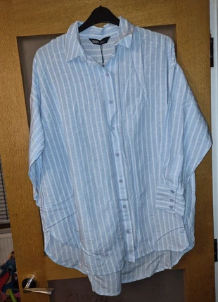 Blue/White Striped Shirt, brand: Yours Clothing, condition: New with tags, size: L / UK 16-18, £5.00, £5.95 includes Buyer Protection