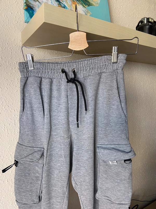 Pantalon chandal gris Bershka