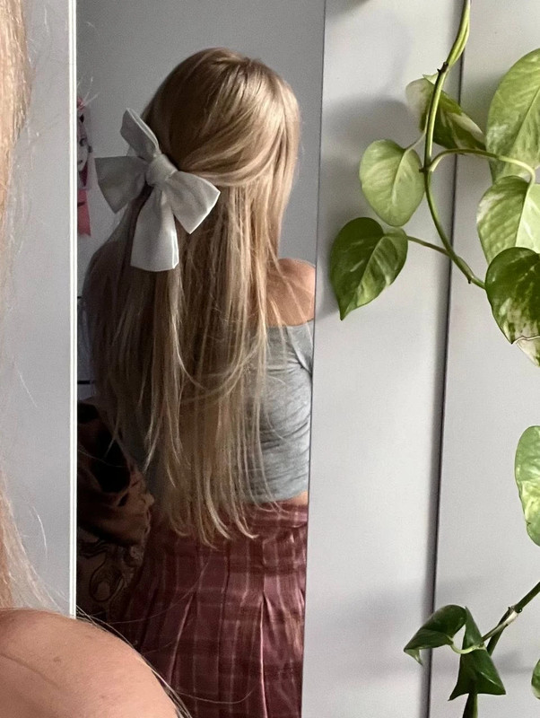 Fiocco capelli cute kawaii bianco clip Fiocco capelli cute kawaii bianco clip
