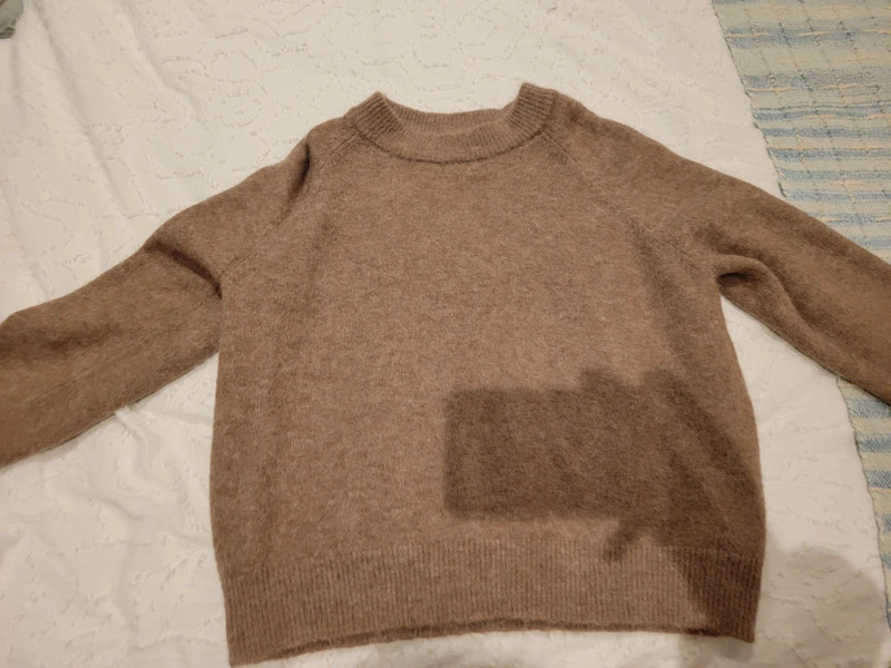 Zara brown fine knit jumper S 2