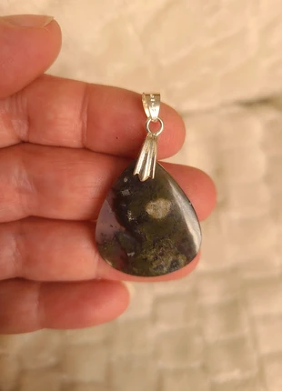 Pendentif Agate mousse, marca: lithotherapie, estado: Nuevo sin etiquetas, 9,00 €, 10,15 € Protección al comprador incluida