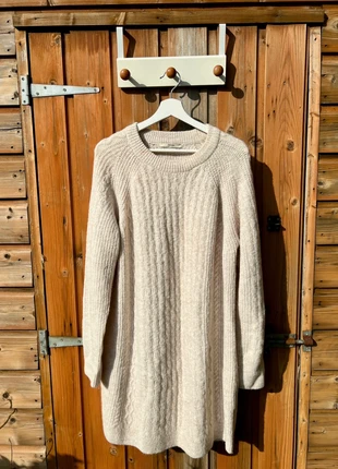 Beige Cable Knit Wool-Blend Jumper Dress – Size XL, brand: George, condition: New with tags, size: XL / 42 / 14, €10.00, €11.20 includes Buyer Protection