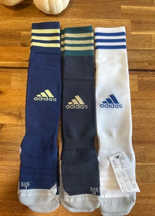 3 x Adidas Football Socks 10k - 11.5k, brand: adidas, condition: New with tags, size: 7 years / 122 cm, £10.95, £12.13 includes Buyer Protection