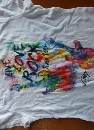 Maglietta bianca con grafiche , marque: Hard Rock Café, état: Très bon état, taille: L, 3,50 €, 4,38 € Protection acheteurs incluse