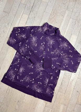 Sweat tunique violet col montant motif floral femme, marca: sans marque, estado: Muy bueno, tamaño: L / 40 / 12, 8,00 €, 9,10 € Protección al comprador incluida
