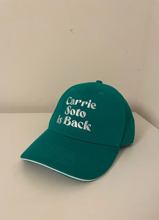 Carrie Soto Is Back green cap, brand: Taylor Jenkins Reid, condition: New with tags, size: One size, £21.00, £22.75 includes Buyer Protection