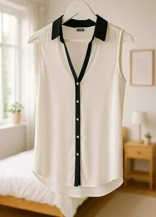 Chemise pimkie taille S blanche et noire femme, marca: Pimkie, estado: Bom, tamanho: S / 36 / 8, €5.00, €5.95 inclui Proteção do Comprador