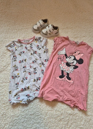 Lot de 2 barboteuses Disney Minnie 18 mois – Bon état, marque: Disney, état: Bon état, taille: 18-24 mois / 86 cm, 5,00 €, 5,95 € Protection acheteurs incluse