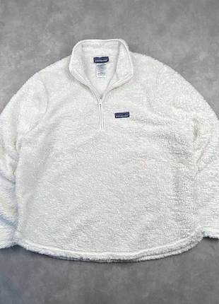 Veste polaire Patagonia 1/4 zip blanc / crème vintage - taille M femme, marke: Patagonia, zustand: Sehr gut, größe: M / 38 / 10, 49,90 €, 53,10 € beinhaltet Vinted-Käuferschutz Pro
