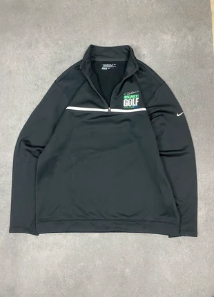 Quart zip/pull col camionneur/half zip Nike noir golf logo brodé sur la manche et devant taille L, marke: Nike, zustand: Sehr gut, größe: L, 7,00 €, 8,05 € inklusive Vinted-Käuferschutz