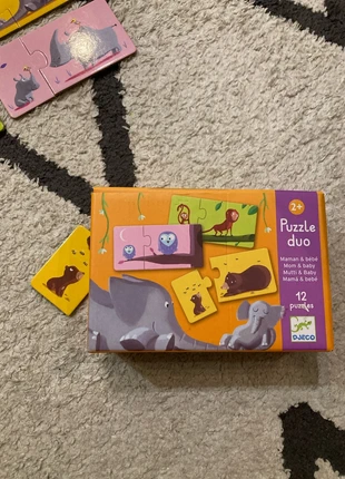 Jeu Puzzle Duo – Maman & Bébé – Djeco (12 puzzles, dès 2 ans), marque: Djeco, état: Très bon état, 5,00 €, 5,95 € Protection acheteurs incluse