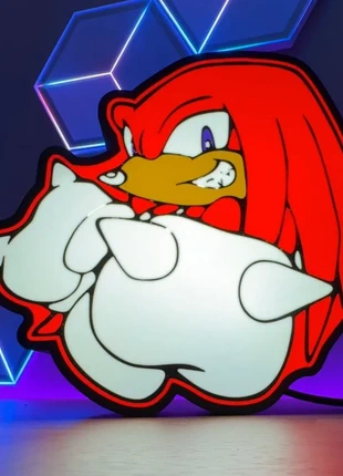 Knuckles from Sonic the Hedgehog Logo LED Lightbox | Mains Powered | 3D Printed PLA | Retro Gaming, brand: NO LABEL, condition: New without tags, £20.00, £21.70 includes Buyer Protection Pro