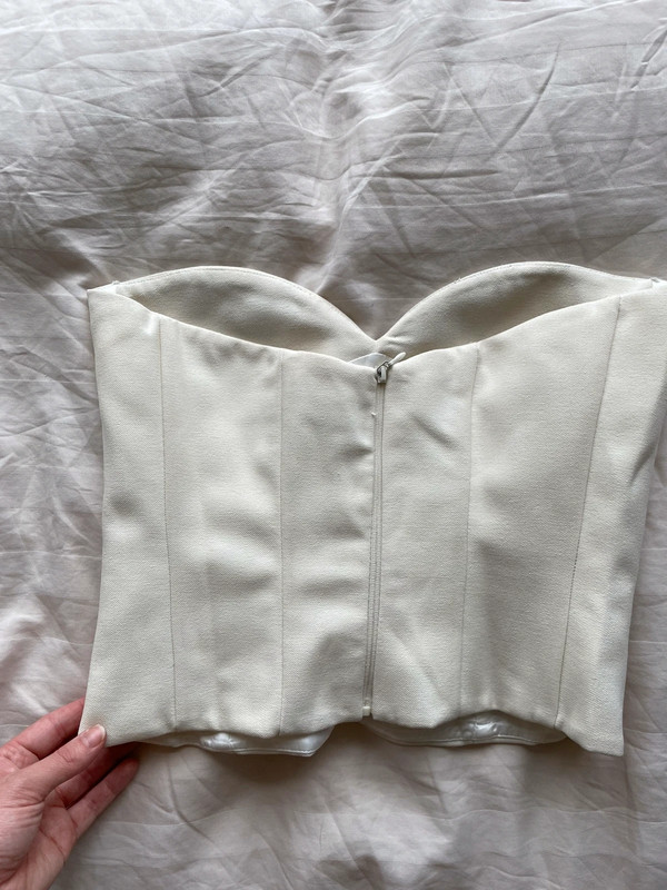 Witte corset top Zara