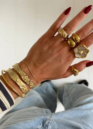 Stainless steel Scandinavian style double  bracelet golden bohemian, marca: STOCKHOLM, estado: Muy bueno, 15,00 €, 16,45 € Protección al comprador incluida