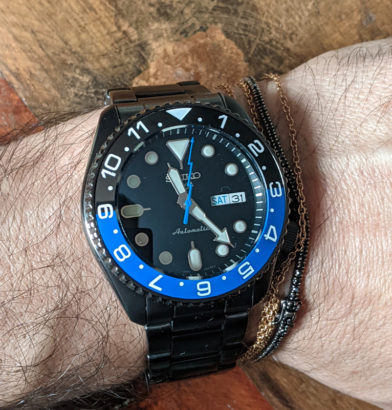 Seiko 5 sport Batman modded Vinted