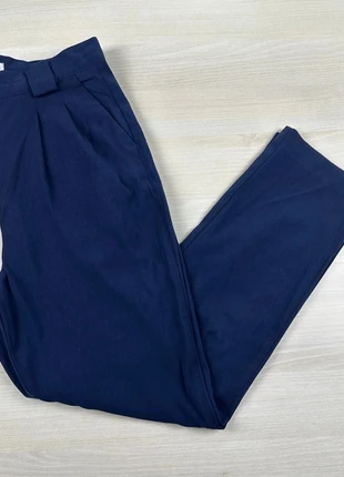 Pantalon femme bleu marine souple | FPC | Taille 38 | 97% Polyester, merk: Fashion Private Company, staat: Heel goed, maat: M / 38 / 10, € 4,50, € 5,43 inclusief Kopersbescherming