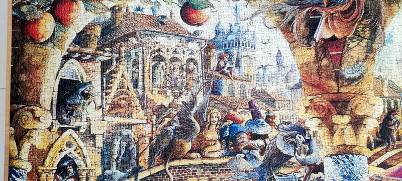 Nathan 4000 piece jigsaw puzzle - VENETIAN FOLLIES - GABOR SZITTYA -  COMPLETE