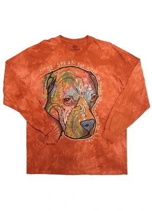 Tshirt original The Mountain chien orange L XL, marca: The Mountain, estado: Nuevo sin etiquetas, tamaño: L, 17,00 €, 18,55 € Protección al comprador incluida