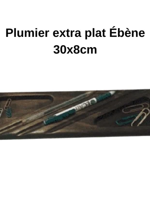 Plumier extra plat en ébène 30x8 cm, marque: Accessoires, état: Neuf sans étiquette, 50,00 €, 53,20 € Protection acheteurs incluse