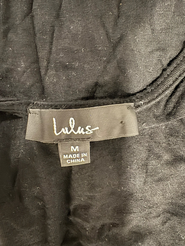 Lulus Sultry Moves Black Mesh Plunge Sleeveless Bodysuit in M 3