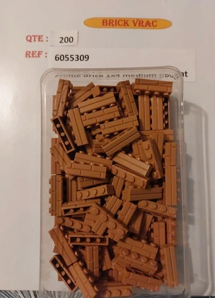 Lego vrac briques 1x4 médium nougat effet maçonnerie profile, brand: LEGO, condition: Very good, size: One size, €22.00, €23.80 includes Buyer Protection Pro