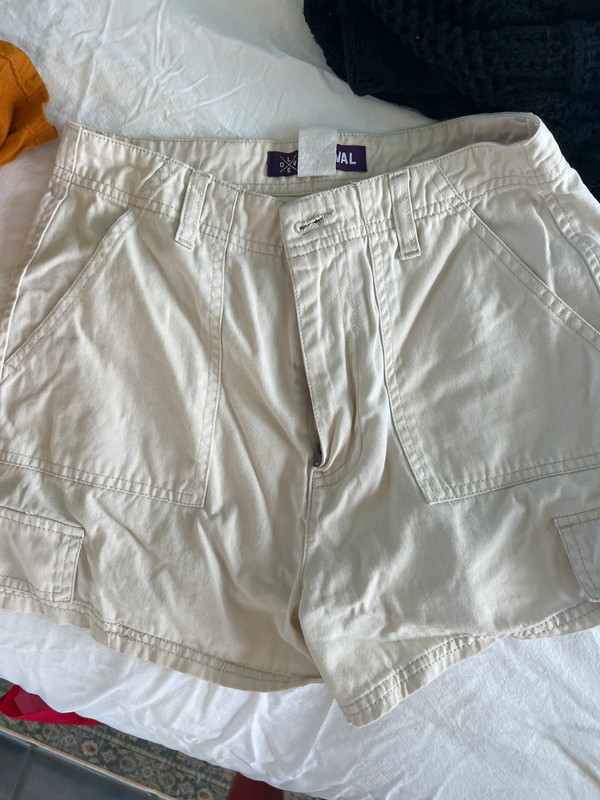 High Waisted White Shorts 4