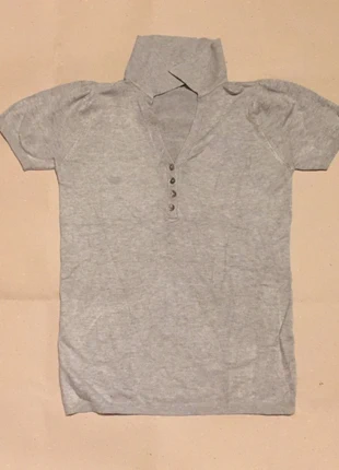 Polo grigio chiara in rayon, marque: Zara, état: Très bon état, taille: M / 38 / 10, 8,00 €, 9,10 € Protection acheteurs incluse