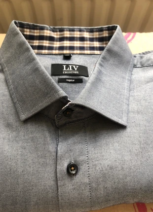 Grijs overhemd van Liv 2xL, brand: LIV, condizioni: Buone, taglia: XXL, €5.00, €5.95 include la Protezione acquisti
