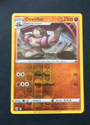 carte pokemon ouvrifier 074/163 reverse épée et bouclier 5 eb05 fr neuf, marke: Pokémon, zustand: Gut, 1,00 €, 1,75 € inklusive Vinted-Käuferschutz