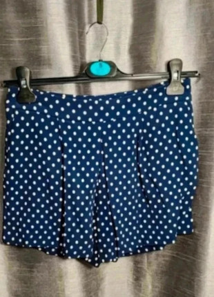 🩳 Short Plissé Bleu Marine à Pois Blanc - Zara - Taille S, brand: Zara, condizioni: Ottime, taglia: S / IT 40 / EU 36, €2.39, €3.21 include la Protezione acquisti