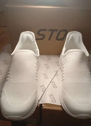 quality comfy stylish STQ slip-on runners uk7 breathable mesh white, brand: Stq, condition: New with tags, size: 41, €27.00, €29.05 includes Buyer Protection