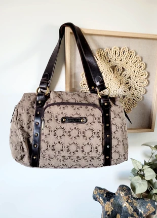 Sac Lancaster – Toile & Cuir Marron, marca: Lancaster, estado: Muito bom, €28.00, €30.10 inclui Proteção do Comprador