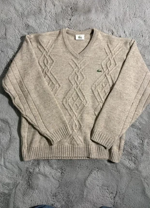 Pull Lacoste En laine Beige - Taille S 054, brand: Lacoste, condition: Very good, size: S / 36 / 8, €49.00, €52.15 includes Buyer Protection