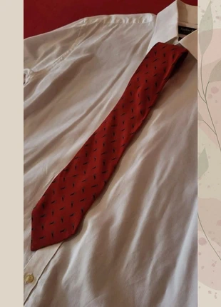 cravate rouge soie / cravatta rossa seta / corbata roja seda, condizioni: Ottime, €7.00, €8.05 include la Protezione acquisti