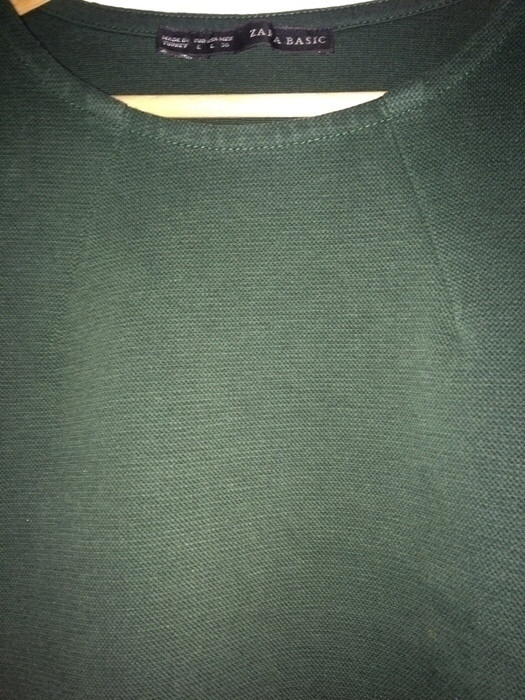 T shirt Zara vert taille L correspond à un M 4