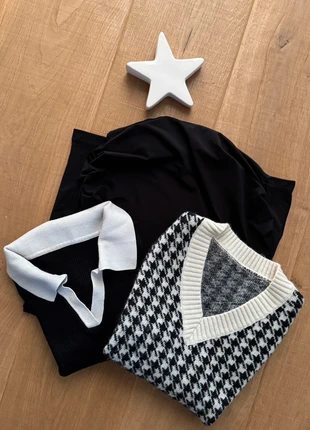 Lot jupe mi-longue + top + pull sans manches, marque: H&M, état: Très bon état, taille: M / 38 / 10, 15,00 €, 16,45 € Protection acheteurs incluse