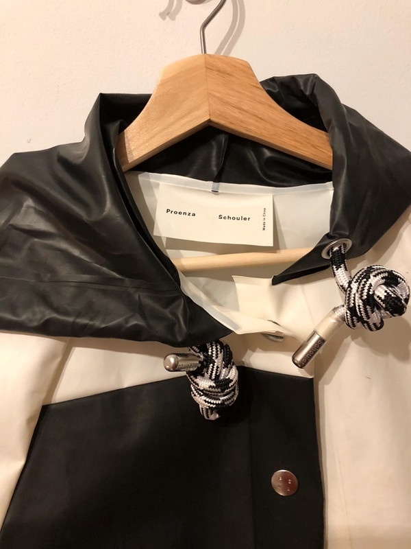 White and Black Proenza Schouler Raincoat Vinted