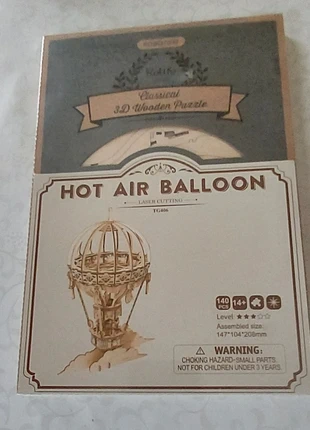 Nieuwe houten 3D-puzzel Luchtballon, marca: Robotime, estado: Novo sem etiquetas, tamanho: 14 anos / 164 cm, €8.00, €9.10 inclui Proteção do Comprador