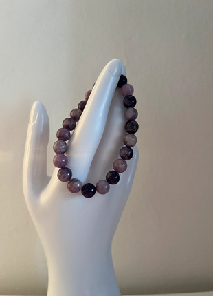 😍😍 magnifique bracelet pierres naturelles de 8 mm lepidolite 💎, état: Très bon état, 10,00 €, 11,20 € Protection acheteurs incluse
