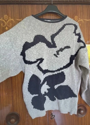 Maglione maglia invernale calda con disegni fiori oversize taglia L, brand: Vintage, condizioni: Ottime, taglia: L / IT 44 / EU 40, €20.00, €21.70 include la Protezione acquisti