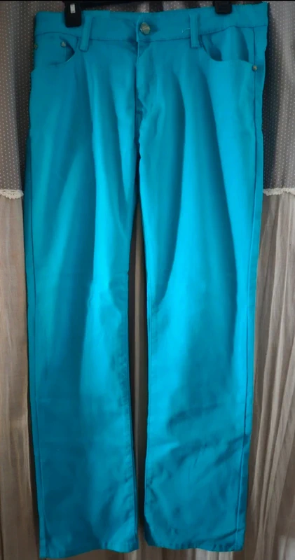 Pantalon turquoise BS Jeans Taille 44 Neuf - photo numéro 3